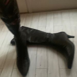 Chocolate leather boots